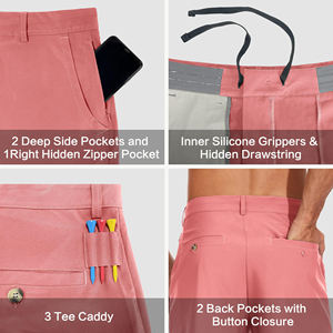 Pantalones Cortos de Golf para Hombre, Diseño Personalizado, Corte Clásico, Elásticos, de Secado Rápido, Transpirables, con Elasticidad en Cuatro Direcciones - Product Image 5