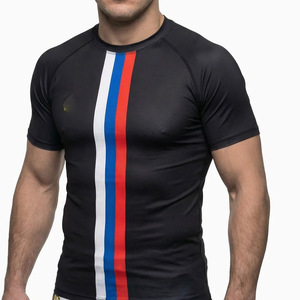 Custom Sublimated Rash Guard Men Quick Dry <b>Compression</b> <b>Shirt</b> Long Sleeve Gym Fitness Sportswear - Product Image 1
