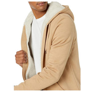 Sudadera con capucha para hombre con cremallera, 100% algodón, manga larga, tela transpirable, corte regular, impresión de logotipo personalizado. - Product Image 3