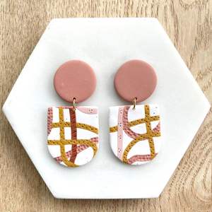 Handmade Designer <b>Resin</b> <b>Earrings</b> Artistic Craftsmanship Luxury Finish Durable Material Modern Fashion Styling Jewelry Findings - Product Image 6