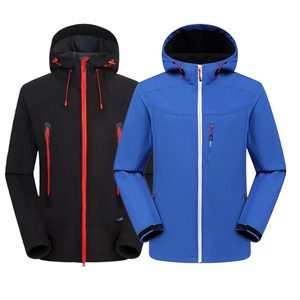 Chaqueta Softshell Unisex Impermeable y Cortavientos Transpirable para Exteriores, Precio Increíble, Oferta Especial, Diseño Liso Teñido en la Parte Delantera - Product Image 5