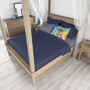 ปลอกหมอนอิง Corgi hippie dawg artwork มาตรฐานน้ำหนักเบานุ่มพิเศษดูแลง่าย - Product Image 4