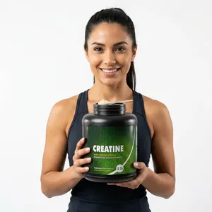 Poudre de créatine monohydrate compatible avec le régime cétogène, sans gluten, pour la perte de poids et la croissance musculaire chez l'adulte, récupération rapide - Product Image 2