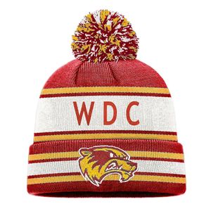 New 2027 Club Custom Made Acrylic Striped Letter Pattern Casual Unisex Slouch Knit Beanie Hats - Product Image 6