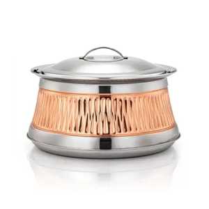 Hammered <b>Copper</b> Insulated Casserole Dome Lid Food Warmer Hot Pot Keywords: premium food warmers and casseroles <b>copper</b> hot pot - Product Image 2