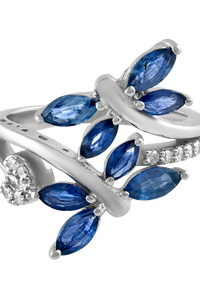 Anillo de Rubí Natural y Diamantes en Plata de Ley 92.5 KLSR-11059 - Product Image 6