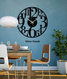 Luxury Modern Metal Wall <b>Clock</b> Large Round Roman Numeral Designer <b>Clock</b> Black Decorative Contemporary Wall <b>Art</b> for Living Room - Product Image 5