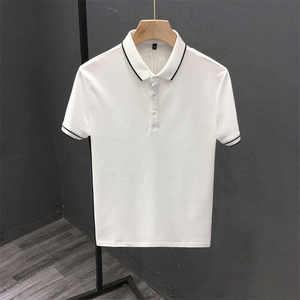 Camiseta Polo Lisa Personalizada para Hombre, Cuello en Contraste, Manga Corta, Uniforme Casual de Golf, Camiseta Polo con Logotipo Personalizado, Fabricación al por Mayor OEM ODM - Product Image 5