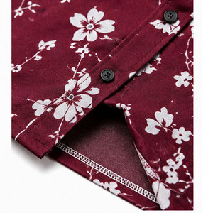 เสื้อเชิ้ตดีไซน์ทันสมัยสำหรับผู้ชาย พร้อมลายพิมพ์ศิลปะสุดเก๋ และโครงสร้างแขนยาวที่สวมใส่สบาย เสื้อเชิ้ตพิมพ์ลายสำหรับผู้ชาย - Product Image 5