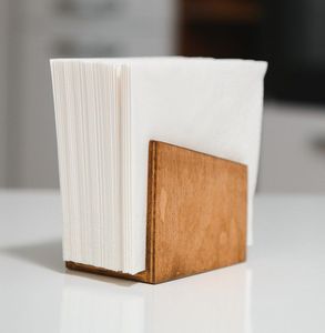 Ecofriendly wooden napkin holder sustainable tissue stand dining table organizer natural material handcrafted durable - Product Image 5