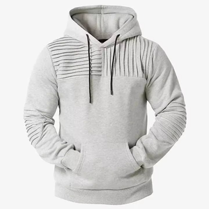 สินค้าใหม่ล่าสุด ออกแบบเองได้ ผลิตโดยซัพพลายเออร์จากสหรัฐอเมริกา เสื้อฮู้ดลำลองผู้ชาย ดีไซน์ตามเทรนด์ยุโรป  รับออกแบบตามสั่ง - Product Image 1