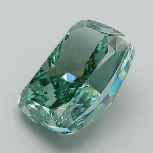 Diamante Verde Sintético Cultivado en Laboratorio, Corte Cojín Alargado, de 1.00 CT a 5.00 CT, Certificado, Claridad VVS VS - Product Image 4