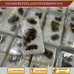 ขนตาปลอม OEM 6D สีน้ำตาล 0.07 มม. แบบงอน M  ทำมือ  ขนยาวเป็นธรรมชาติ  ใย PBT คุณภาพเกาหลี สำหรับต่อขนตาแบบถาด  สำหรับผู้จำหน่ายถาดขนตาแบบนุ่ม - Product Image 2