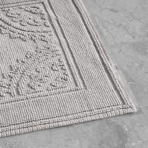 Tapis de bain en coton jacquard moderne au design accrocheur avec logo personnalisé et motif ondulé, écologique et antidérapant - Product Image 5