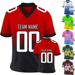 Camiseta de Fútbol Americano 100% Poliéster Sublimada por Transferencia de Calor, Tejido Transpirable y Suave - Product Image 5