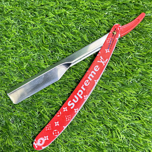 Single Blade Professional Private Label High Quality Stainless Steel Replaceable Blade Sliding Barber Straight Edge <b>Razor</b> - Product Image 5