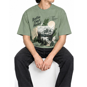 T-shirt en coton à imprimé graphique pour homme, pour un usage quotidien - Product Image 4