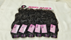 Cabello Humano Natural 100% Real, Cabello Rizado Indio Virgen de Primera Calidad, Ondulado, Sin Procesar, con Doble Trama a Máquina, Paquetes de Lujo - Product Image 4