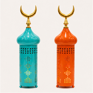 Nouvelle Arrivée Décoration Moderne du Ramadan, Ornement Centre de Table en Métal en Forme de Minaret de Mosquée, Décoration Colorée Islamique pour la Table de la Maison Eid Mubarak - Product Image 5