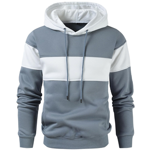 Sweat à capuche long élégant pour homme, tendance, motif uni, en molleton tricoté, coupe ample, hiver, à capuche intégrale, pour commande en gros - Product Image 1