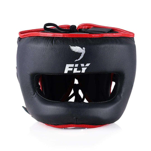 Set de Boxeo Personalizado en Cuero Genuino Negro y Rojo, Nuevo, Profesional, de Alta Calidad, para Entrenamiento de Kickboxing y Fly Boxing - Product Image 3