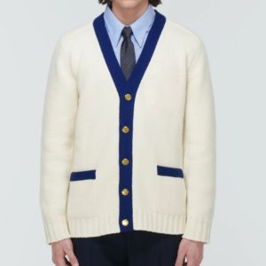 Make Your Custom Good Quality V-Neck for Sorority/Fraternity/Schools/Colleges/Universities Logo Knitted <b>Cardigans</b> <b>Sweaters</b> - Product Image 2