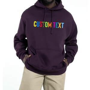 Sudadera con capucha para hombre con estampado serigráfico, último diseño, precio económico, mejor fabricante y proveedor, ropa informal de otoño, sudaderas holgadas para hombre - Product Image 1