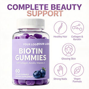 Gummies de biotine de qualité supérieure, formule de complément beauté, qualité alimentaire, fabricant OEM de gummies de biotine, directement de l'usine en Inde - Product Image 4