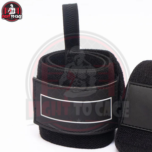 Muñequeras de seguridad para entrenamiento de gimnasio y fitness de alta calidad, de un solo color, de buen proveedor, personalizables. - Product Image 5