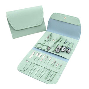 DANTRIC IMPLANTS 12pcs Stainless Steel Luxurious Professional <b>Manicure</b> Nail <b>Kit</b> with 5-in-1 Nail Clipper Tools in Color Box - Product Image 1