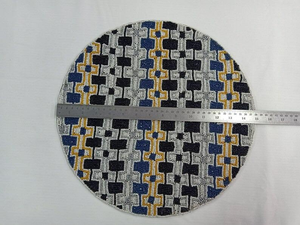 Cute Blue <b>Yellow</b> Pineapple Beaded Embroidery Handmade Luxury Eco-Friendly Thin Placemats Mug Rug Coaster Custom Design Home - Product Image 4
