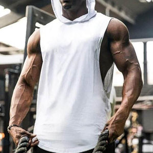 Nuevo Producto de Verano, Sudaderas Cómodas para Hombre, 100% Algodón, Transpirables, Elegantes y Fáciles de Usar, Sudaderas de Gimnasio para Hombre, Precio al por Mayor - Product Image 4