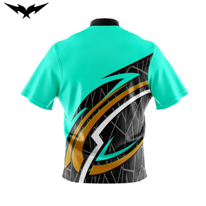 Custom High Quality <b>Bowling</b> Shirts Wholesale Heat-Transfer Printing Breathable Short Sleeve Jerseys Stretch Slim Fit Quick Dry - Product Image 2