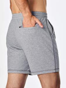 Pantalones Cortos Bermuda Transpirables para Hombre, Diseño Sólido, Tela de Lana, Cierre con Cordón, Estilo Casual - Product Image 5