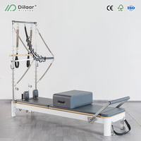 Tour de Pilates Reformer en aluminium demi-cadre pour studio de Pilates, modèle commercial britannique