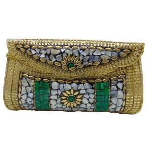 Pochette de soirée artisanale à motif pierre, avec rabat métallique, pour mariage, fête, cadeau, sac à main pour femme, taille et forme personnalisables, vente chaude - Product Image 2