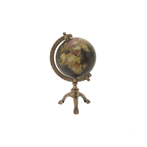 Maximus International Brass Art Deco Educational <b>World</b> Globe Eco Friendly Desktop Display for Kids Adults School Home & Office - Product Image 1
