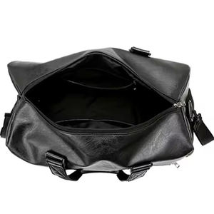 Sac de voyage en cuir, sac de week-end, sac de sport, impression personnalisée du logo, couleur, fermeture à glissière, haute qualité, unisexe - Product Image 2