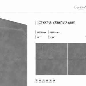 Azulejos de Porcelana Premium con Acabado Cristal Mate, Tamaños 800x1600, 1200x1800, 750x1500mm, Losas Grandes de Lujo para Pisos y Paredes, Diseño Interior Moderno - Product Image 1