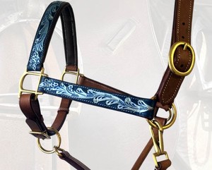 Cabestro Ecuestre de Cuero de Diseño Premium, Hecho a Mano con Cuero DD de Alta Calidad y Diseño Tallado - Product Image 2