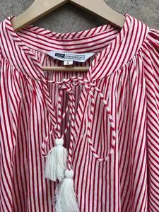 Chemisier en coton imprimé floral, coupe ajustée, style bohème décontracté pour femme - Product Image 5