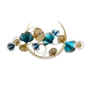 Custom Wholesale Handmade Metal Flower <b>Wall</b> <b>Hanging</b> <b>Decor</b> Luxury Gold Iron Floral <b>Wall</b> Sculpture Modern Home Interior <b>Wall</b> <b>Decor</b> - Product Image 5