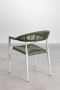 Hermosa Silla de comedor de mimbre de cuerda contemporánea con respaldo cómodo para bodas, banquetes, eventos, muebles de comedor - Product Image 3