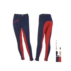 Custom Logo Equestrian Breeches with Silicon <b>Knee</b> <b>Patch</b> Nylon Riding Jodhpurs Pants Horseback Riding Tight Clothing - Product Image 3