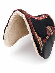 Tapis de selle Western Mustang avec doublure en polaire et tissu à motifs pour l'équitation - Product Image 5