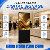 Layar Sentuh LCD Digital Signage Android 55 Inci, Kios Display Iklan untuk Toko Ritel