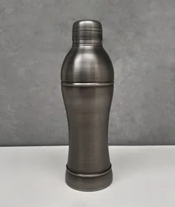 Bulk Antique Grey Stainless Steel Cocktail Shaker with Strainer Lid <b>Bar</b> <b>Tool</b> for Professional Bartenders Drink Mixer for Home - Product Image 2