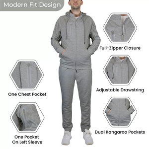 Survêtement personnalisé pour hommes, fabricant pakistanais, veste et pantalon, vêtements de sport respirants et performants pour les acheteurs mondiaux - Product Image 3