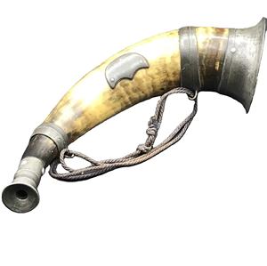 Correa de Cuero de Búfalo Auténtico Tallada a Mano de Estilo Nórdico de Lujo con Cuerno de Buey Pulido, Souvenir - Product Image 1