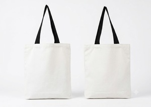 Bolsa de Compras de Lona Portátil QY con Logotipo Personalizado Impreso, Diseño de Puntos, Asa Grande para el Hombro - Product Image 2